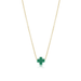 Enewton Gold Signature Cross Necklace - Emerald - Enewton