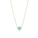 Enewton Gold Signature Cross Necklace - Mint - Enewton