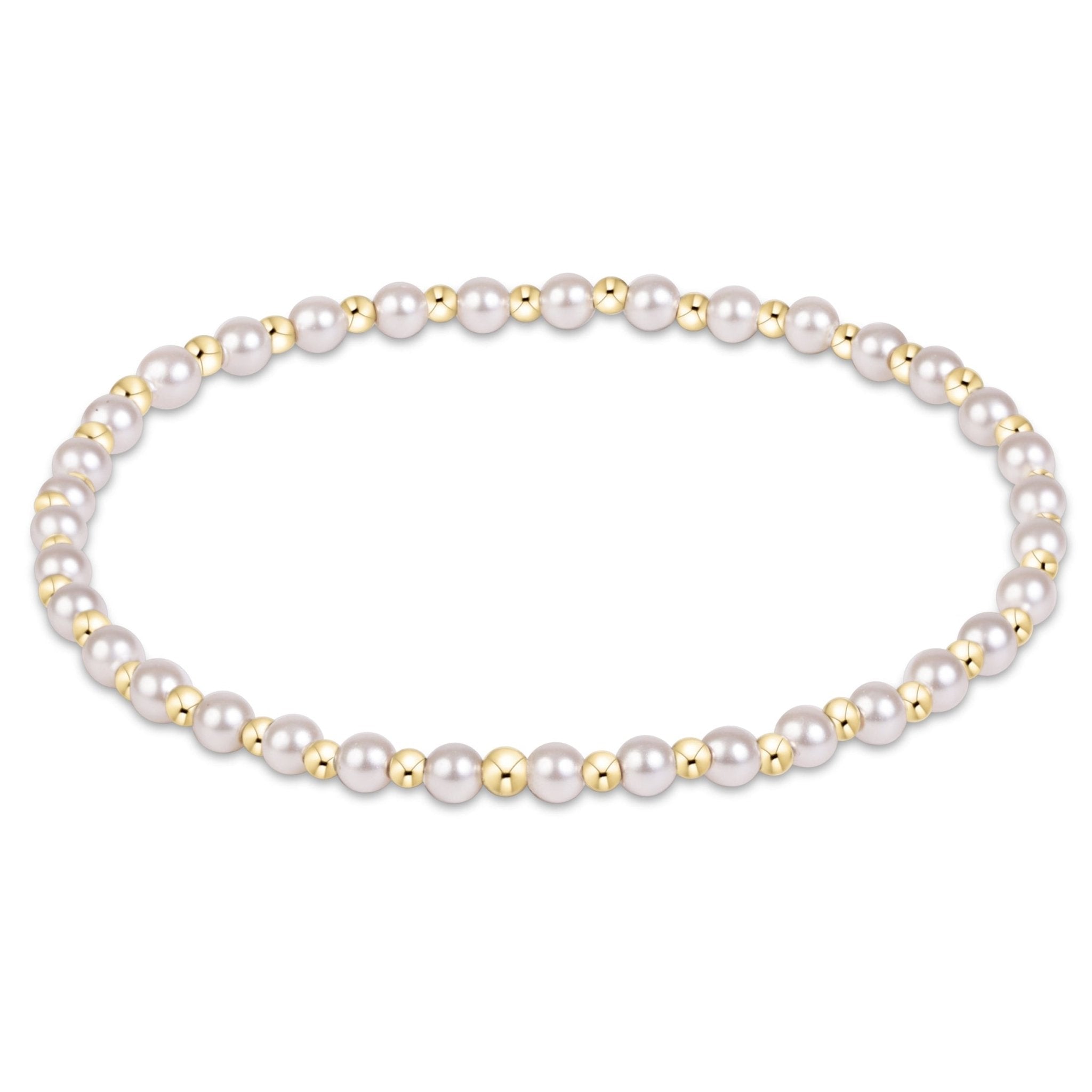 enewton Grateful 3mm Bracelet - Pearl - Enewton