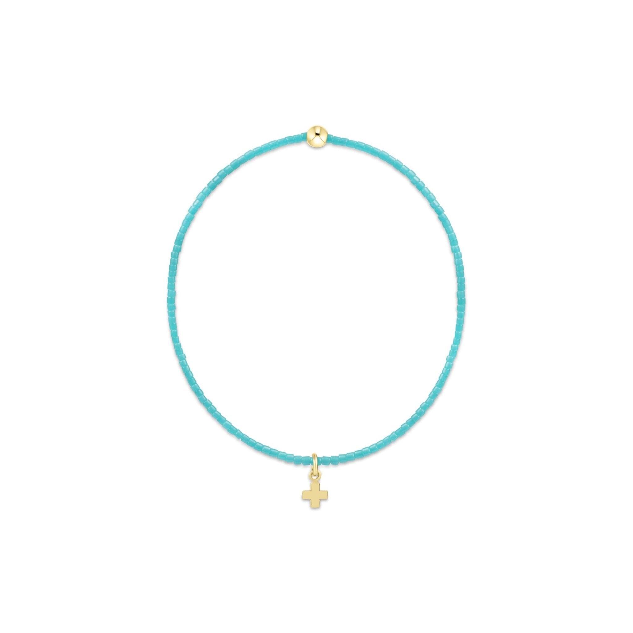 enewton Hope Classic Bracelet Cross Charm - Turquoise - Enewton