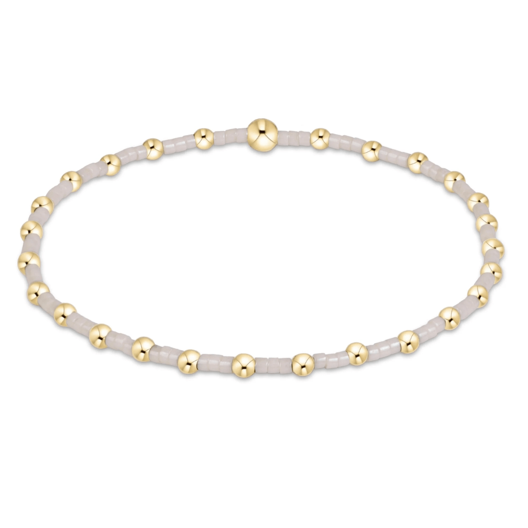 Enewton Hope Classic Signature Gold Cross Charm Bracelet - Milkshake - Enewton