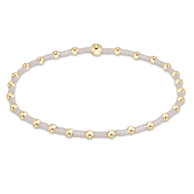 Enewton Hope Classic Signature Gold Cross Charm Bracelet - Milkshake - Enewton