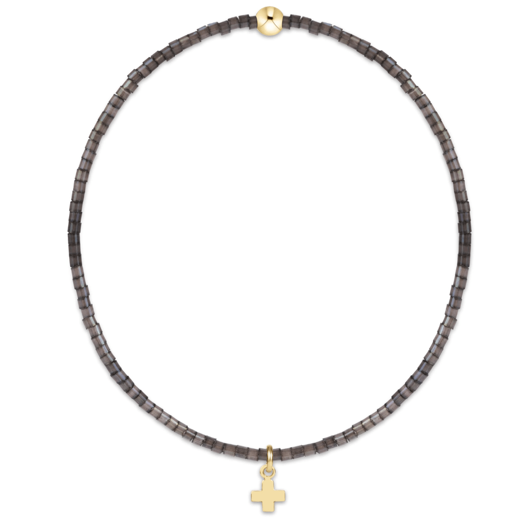 enewton Hope Classic Signature Gold Cross Charm Bracelet - Moonlight - Enewton