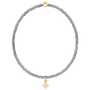 enewton Hope Classic Signature Gold Cross Charm Bracelet - Morning Mist - Enewton