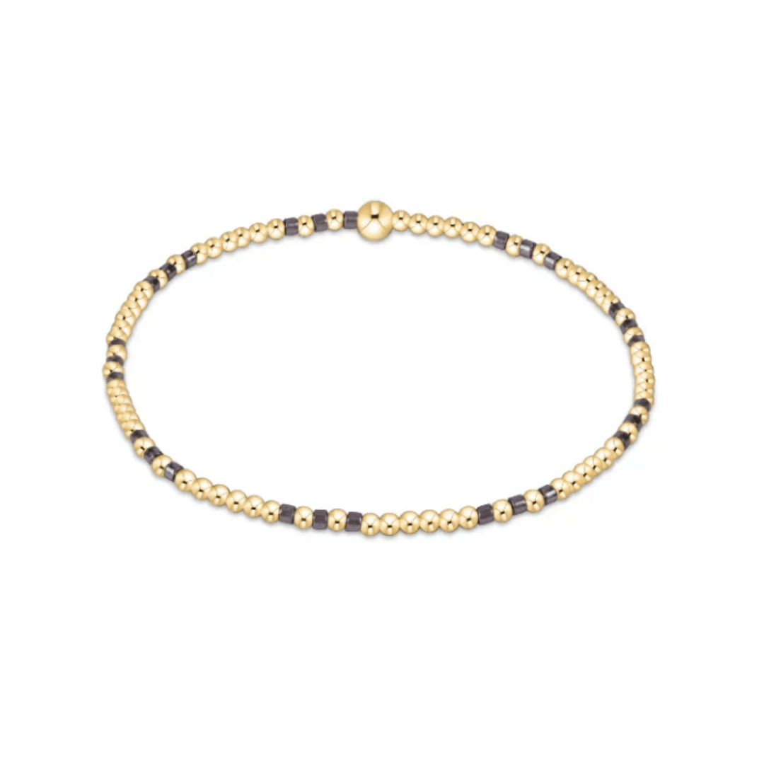 Enewton Hope Joy Pattern 2mm Bead Bracelet - Taupe With A Twist - Enewton