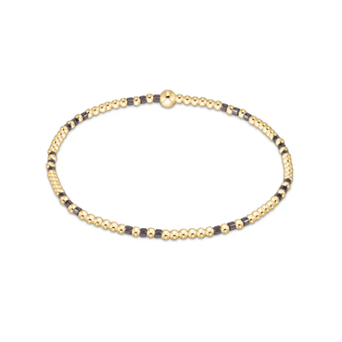 Enewton Hope Joy Pattern 2mm Bead Bracelet - Taupe With A Twist - Enewton