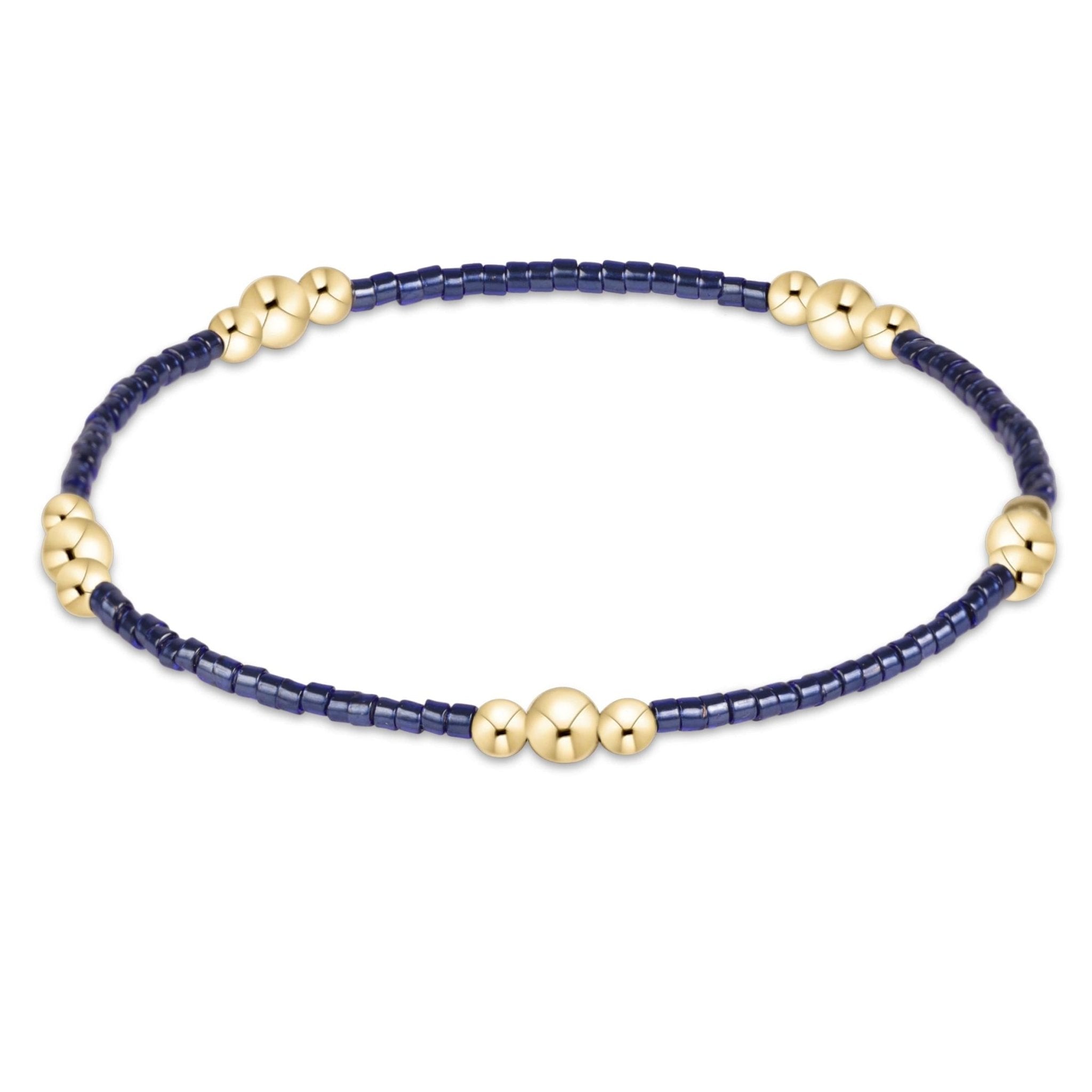 enewton Hope Purpose Gold Bracelet - Navy - Enewton