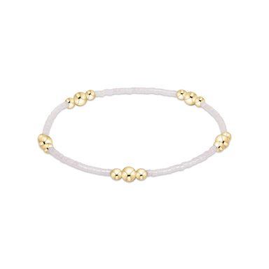 enewton Hope Purpose Gold Bracelet - Silky White - Enewton