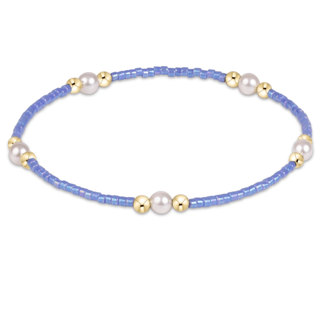 Enewton Hope Purpose Pearl Bracelet - Bright Blue - Enewton