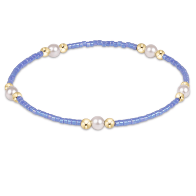 Enewton Hope Purpose Pearl Bracelet - Bright Blue - Enewton
