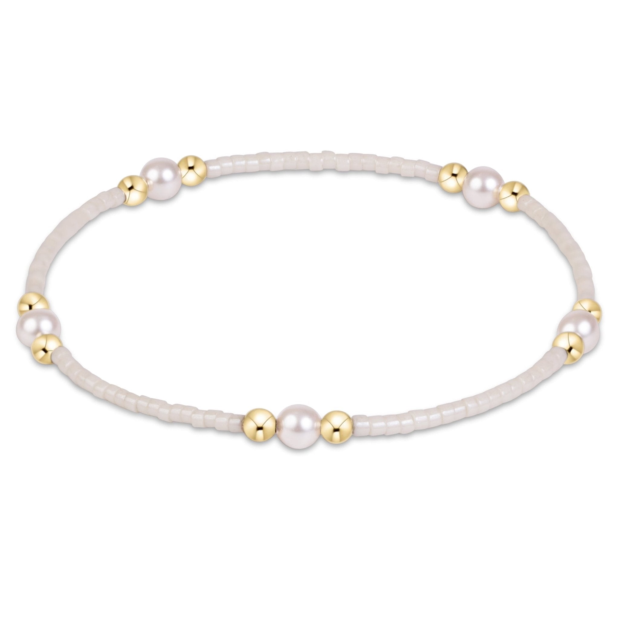 enewton Hope Purpose Pearl Bracelet - Milkshake - Enewton