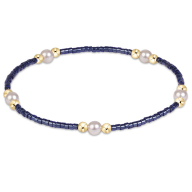 enewton Hope Purpose Pearl Bracelet - Navy - Enewton