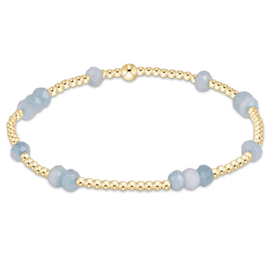 enewton Hope Unwritten Gemstone 4mm Bracelet - Aquamarine - Enewton