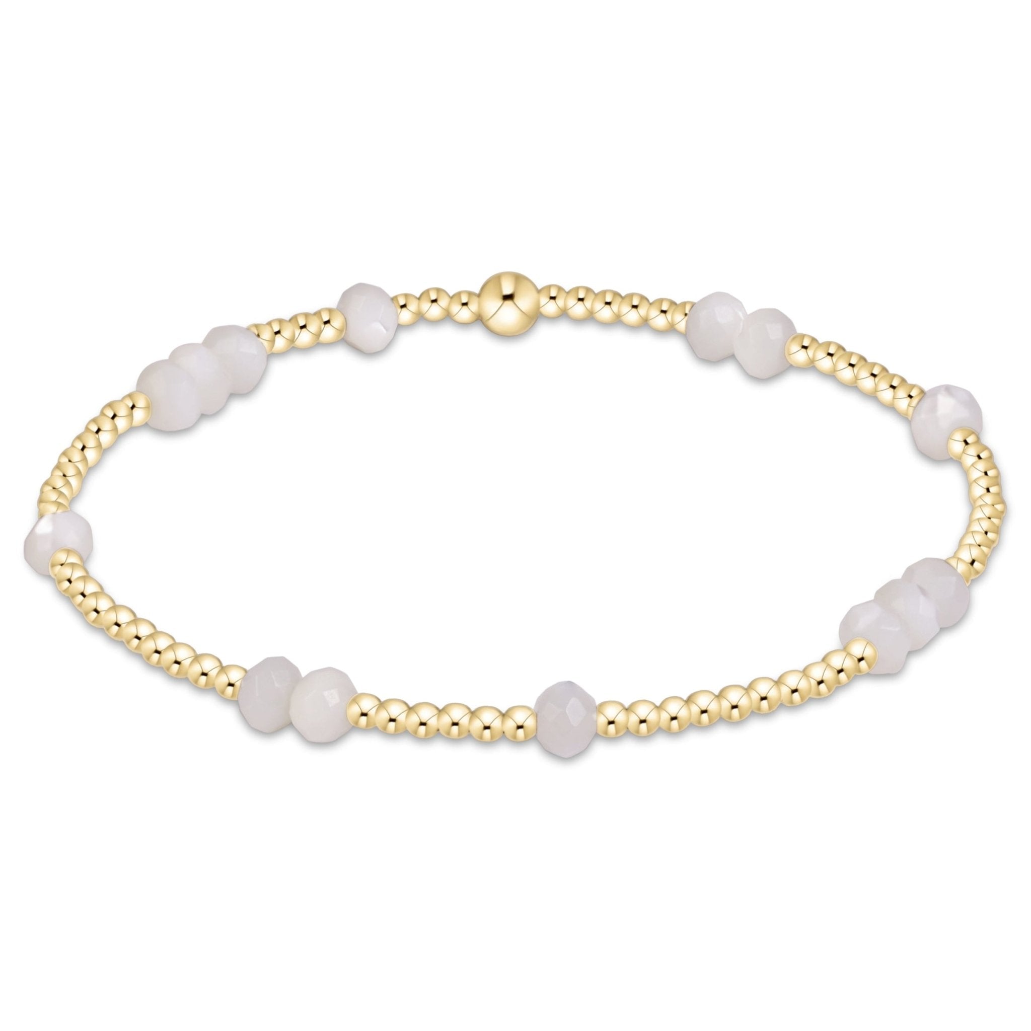 enewton Hope Unwritten Gemstone 4mm Bracelet - Mother of Pearl - Enewton