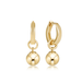 Enewton Huggie Gold 0.5" Hoop- Classic Gold 8mm Charm - Enewton