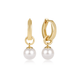 Enewton Huggie Gold 0.5" Hoop- Classic Pearl 8mm Charm - Enewton