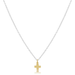 Enewton Mixed Metal Signature Cross Gold Charm Necklace - Enewton