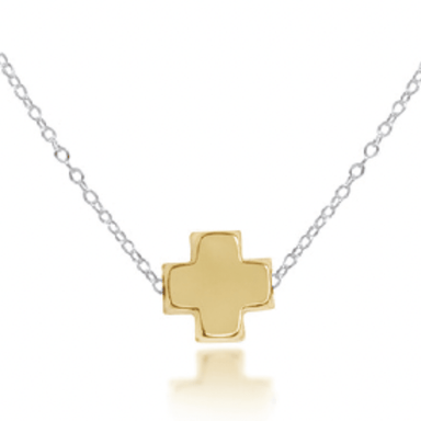 Enewton Mixed Metal Signature Cross Necklace - Enewton