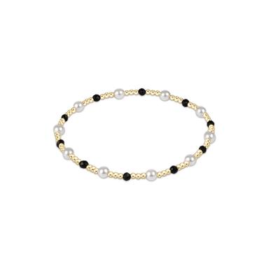 Enewton Pearl Sincerity Pattern 4mm Bead Bracelet - Faceted Onyx - Enewton