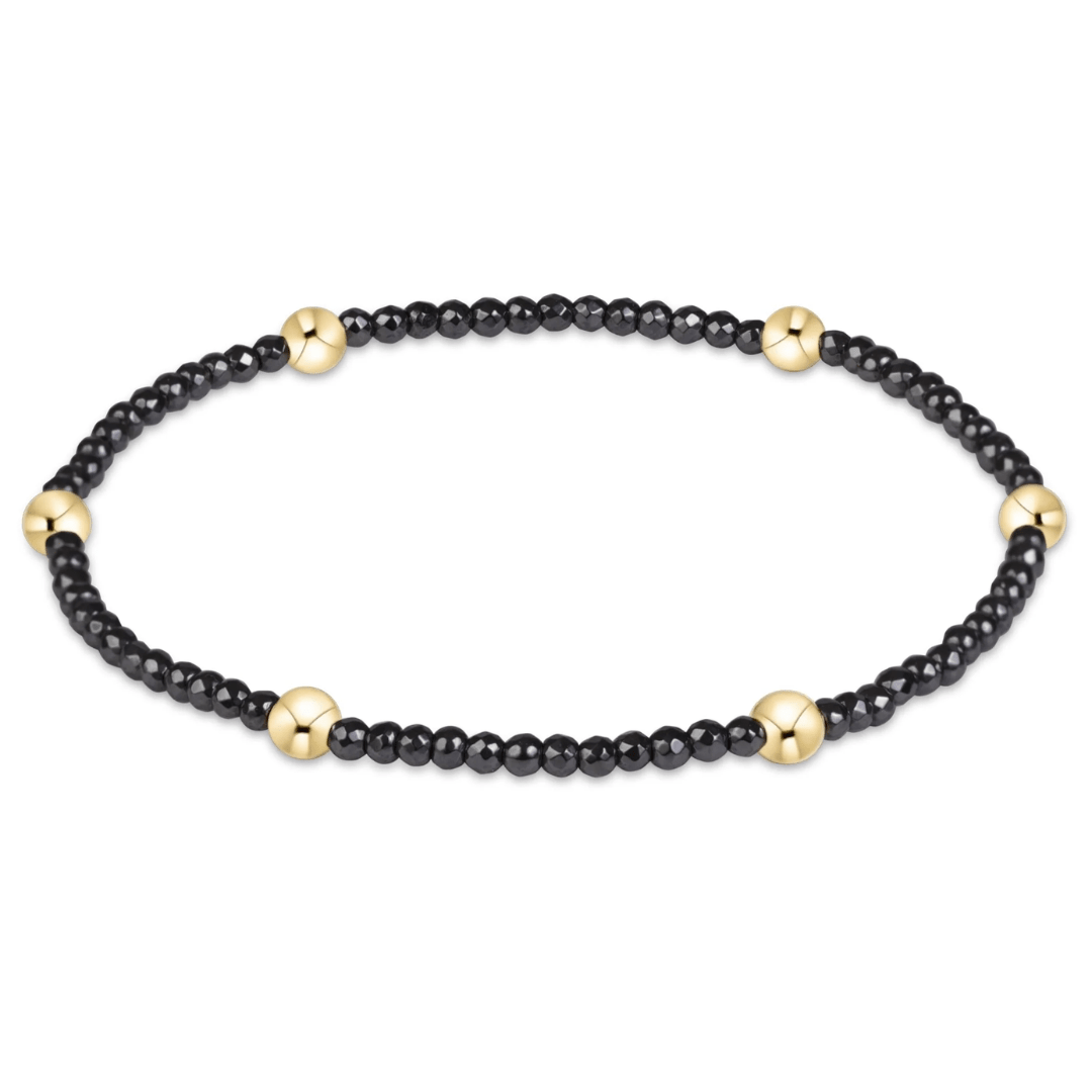 enewton Presence 2mm Bracelet - Faceted Hematite - Enewton