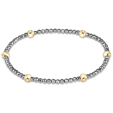 enewton Presence 2mm Bracelet - Silver Faceted Hematite - Enewton