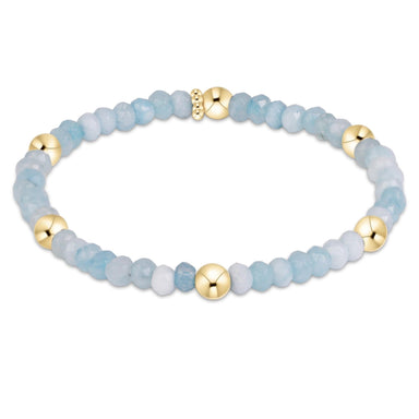 enewton Presence Gemstone 4mm Bracelet - Aquamarine - Enewton