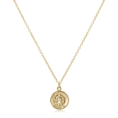 Enewton Protection Gold Disc Necklace - Enewton