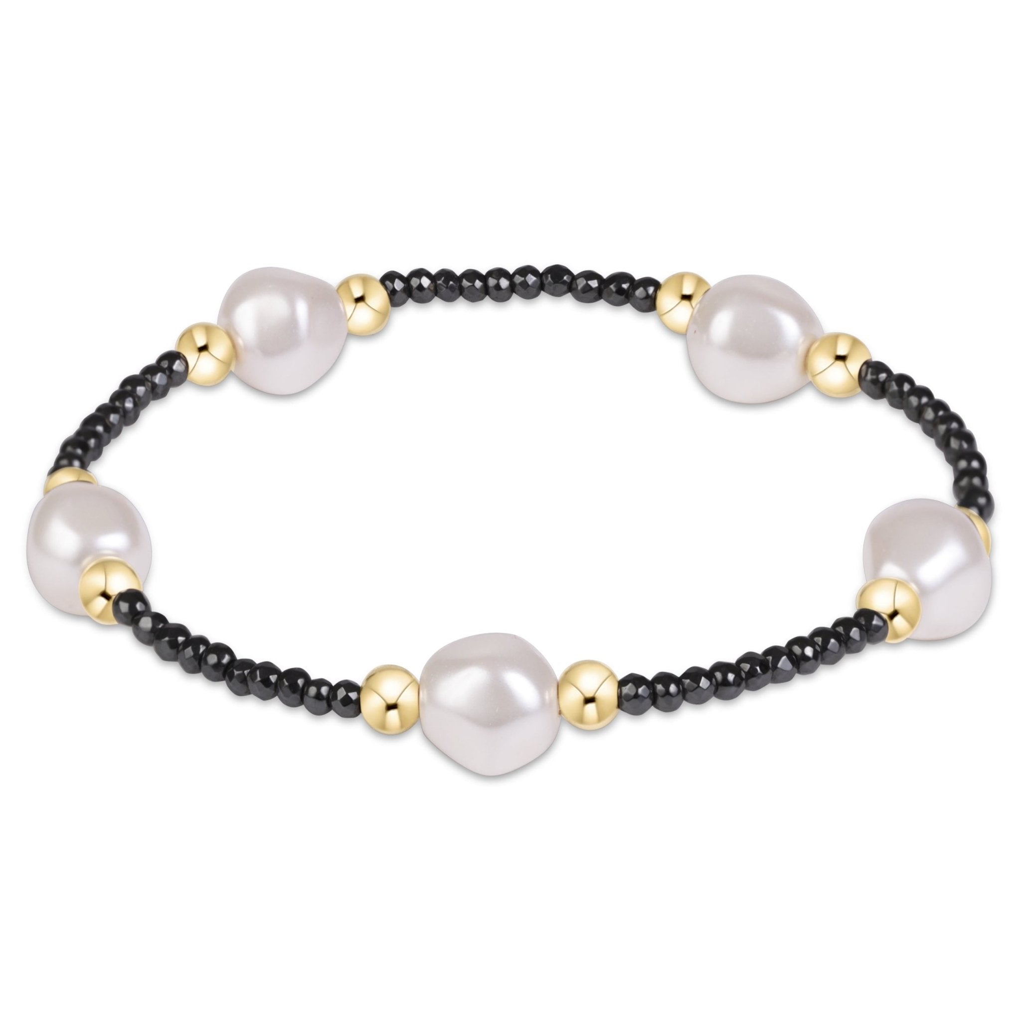 enewton Purpose Admire Pearl 8mm Bracelet - Faceted Hematite - Enewton