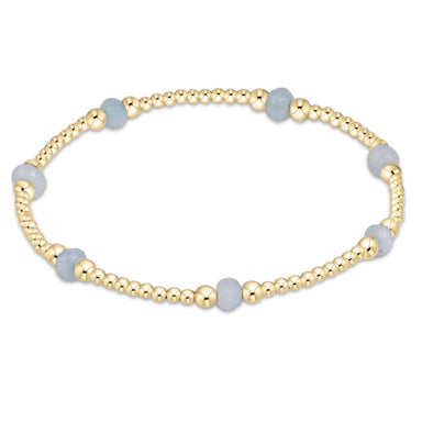 enewton Purpose Gemstone 4mm Bracelet - Aquamarine - Enewton