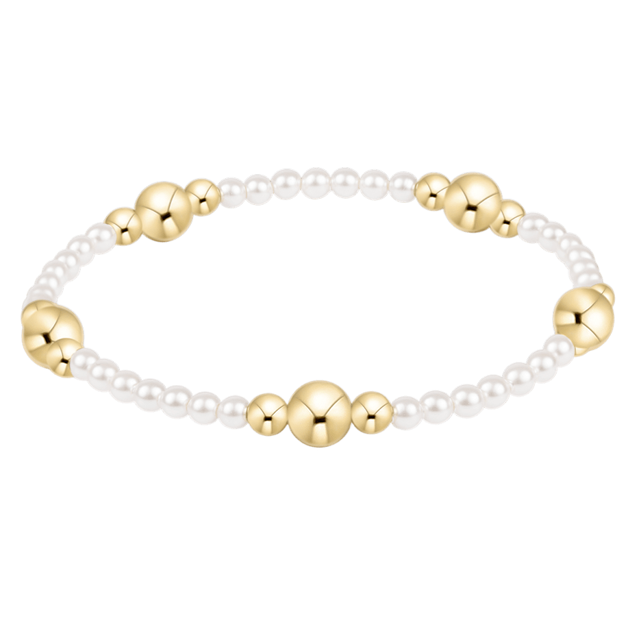 enewton Purpose Gold 6mm Pearl Bracelet - Enewton