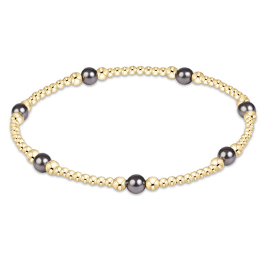 enewton Purpose Pearl Dark Grey 4mm Bracelet - Enewton