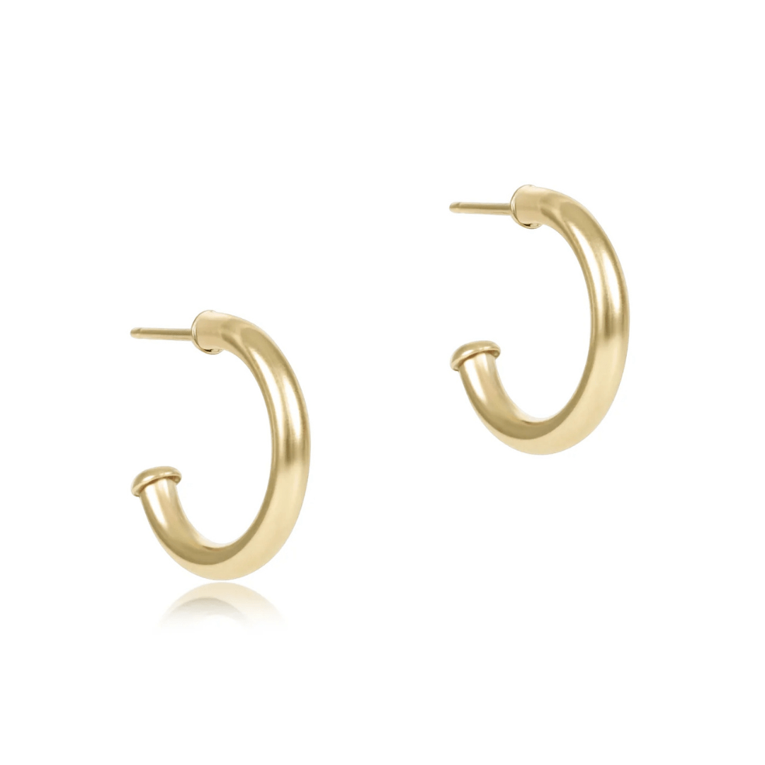 Enewton Round Gold 0.5" Post Hoop - 2mm - Smooth - Enewton