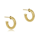Enewton Round Gold 0.5" Post Hoop - 4mm - Textured Twist - Enewton
