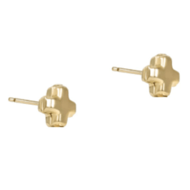 Enewton Signature Cross Small Gold Stud - Gold - Enewton