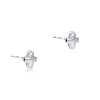 Enewton Signature Cross Small Sterling Stud - Sterling - Enewton