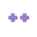 Enewton Signature Cross Stud - Purple - Enewton