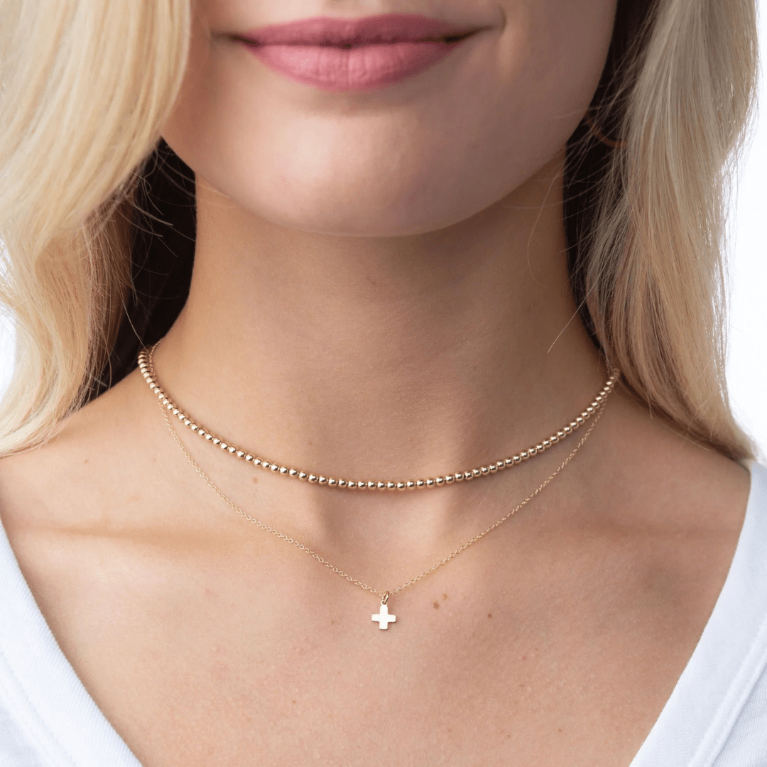 Enewton Signature Gold Cross Charm Necklace - Enewton
