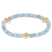 enewton Signature Gold Cross Gemstone 4mm Bracelet - Aquamarine - Enewton