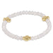 enewton Signature Gold Cross Gemstone 4mm Bracelet - Mother of Pearl - Enewton