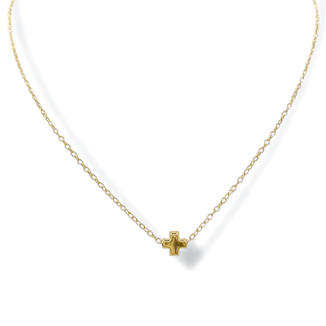 Enewton Small Signature Cross Gold Necklace in Gold main image 1