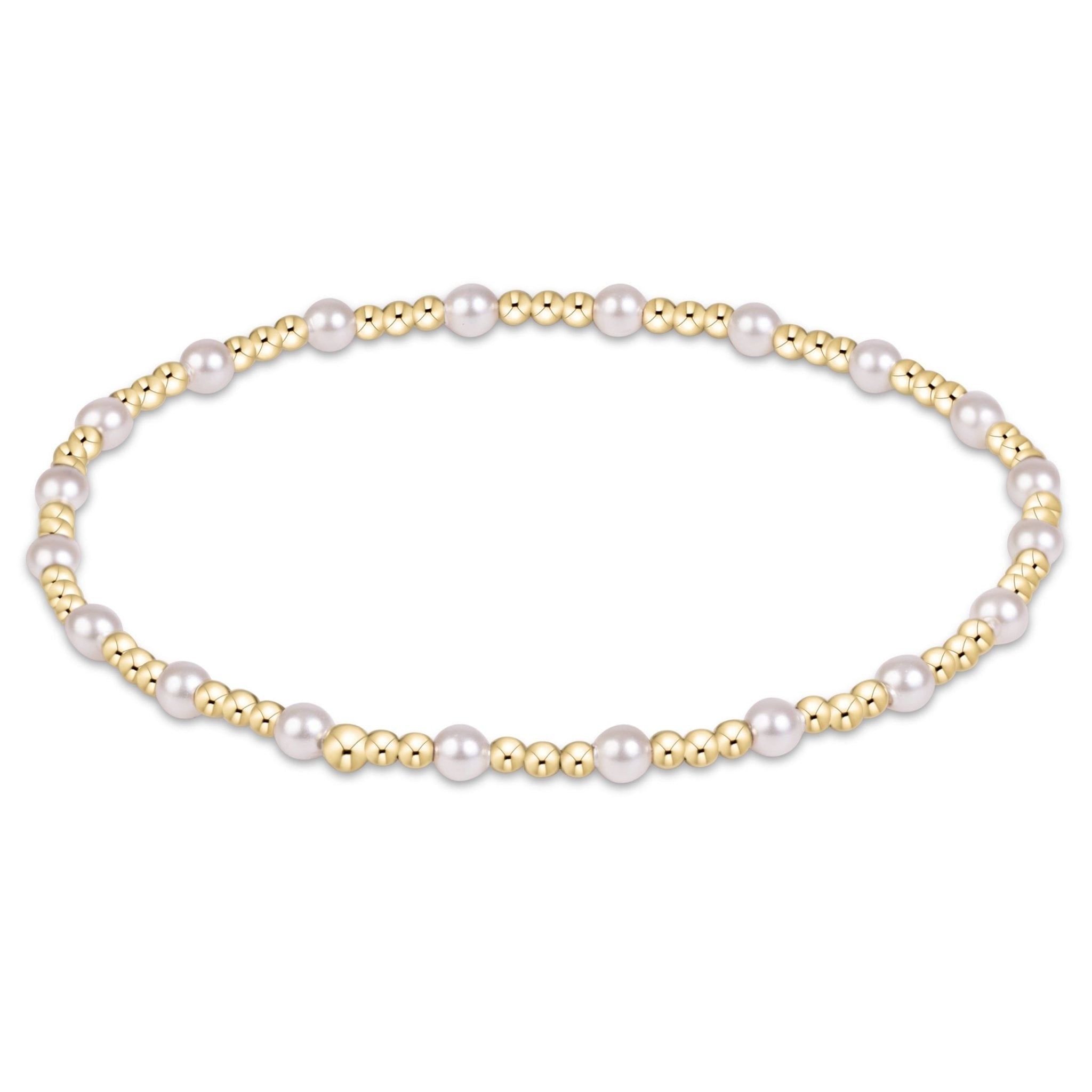 enewton Sincerity 3mm Bracelet - Pearl - Enewton