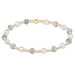 enewton Sincerity Gemstone/Pearl 4mm Bracelet - Aquamarine - Enewton