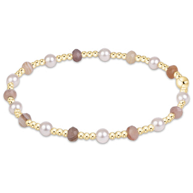 enewton Sincerity Gemstone/Pearl 4mm Bracelet - Botswana Agate - Enewton