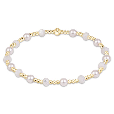 enewton Sincerity Gemstone/Pearl 4mm Bracelet - Mother of Pearl - Enewton