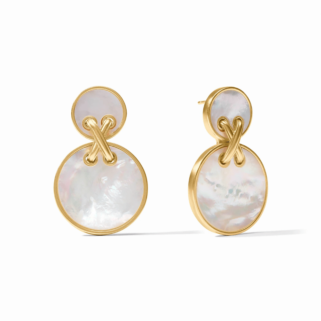 Essex Statement Earrings- Mother of Pearl - Julie Vos