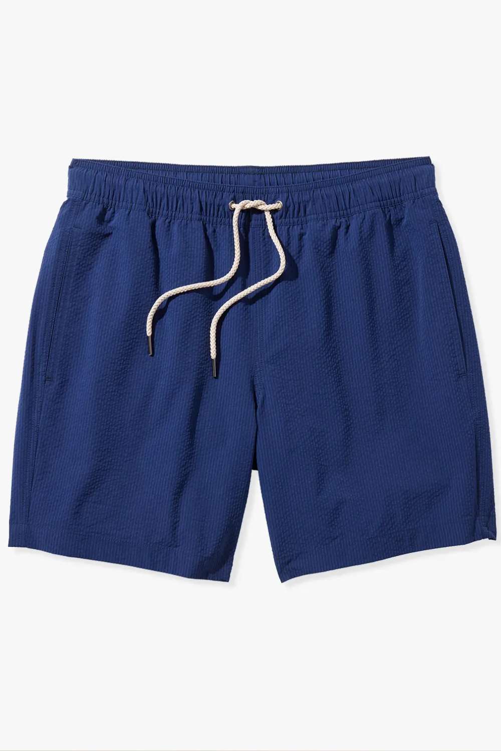 Fair Harbor Bayberry Trunk in Navy Seersucker - Fair Harbor