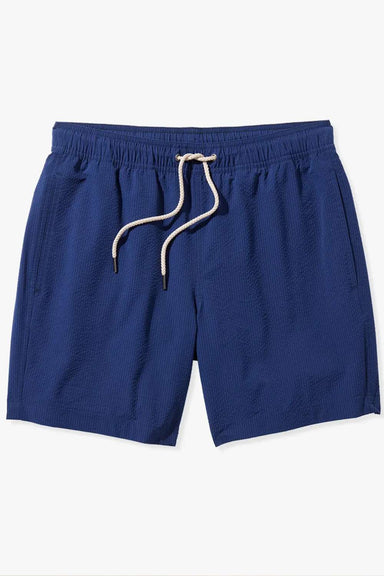 Fair Harbor Bayberry Trunk in Navy Seersucker - Fair Harbor