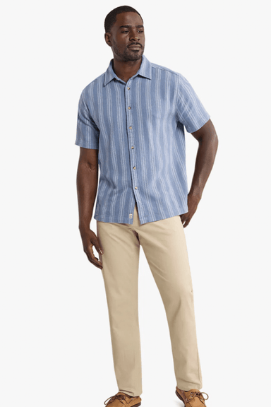 Fair Harbor Oasis Textured Shirt - Maritime Stripe - Fair Harbor