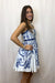 Farm Rio Porcelain Garden Sleeveless Mini Dress - Farm Rio