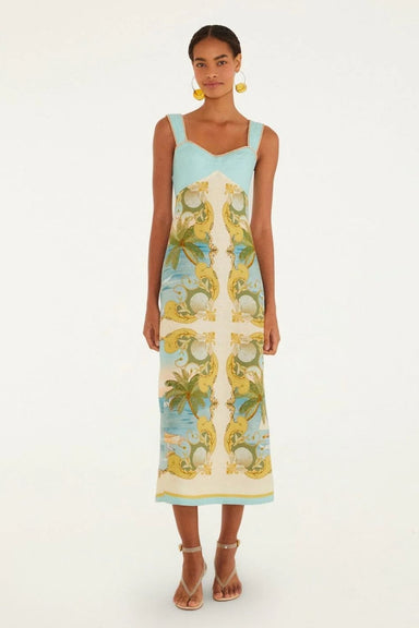 Farm Rio Royal Sea Sleeveless Maxi Dress - Farm Rio